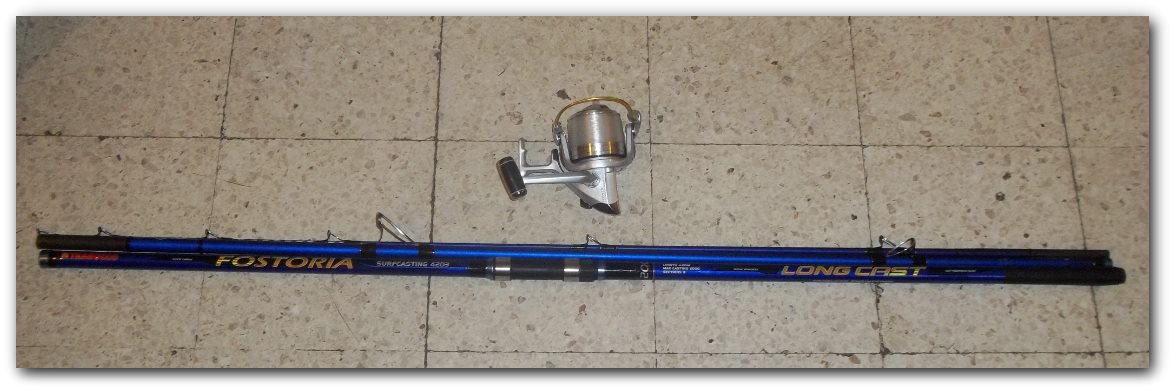 trabucco fostoria long cast 4.2m action 200g 3ps , ryobi proskyer nose power €150